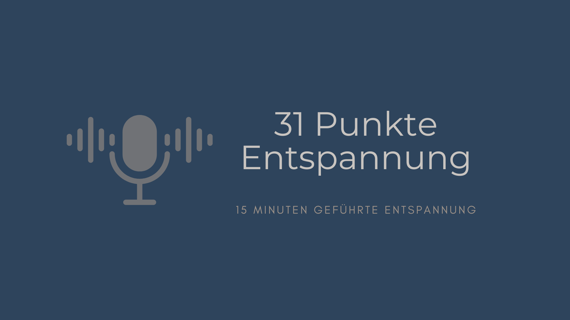 Entspannungsübung Audio